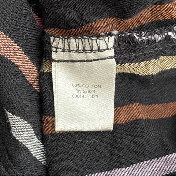 Christopher & Banks Multicolor Vertical Striped Button Up Shirt - Picture 6 of 7